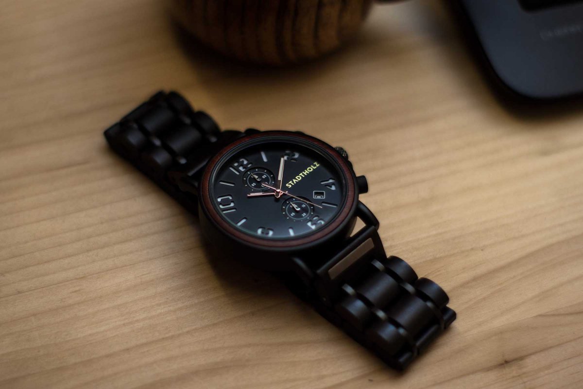Turin Dunkles Sandelholz, Midnight, Chronograph – Bild 3